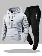 Men's Casual Hoodie and Sweatpants Two Piece Tracksuit Set