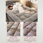 Japanese Floor Futon Mattress and Fluffy Roll Up Bed