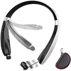 Foldable Bluetooth Neckband Headset and Retractable Wireless Headphones