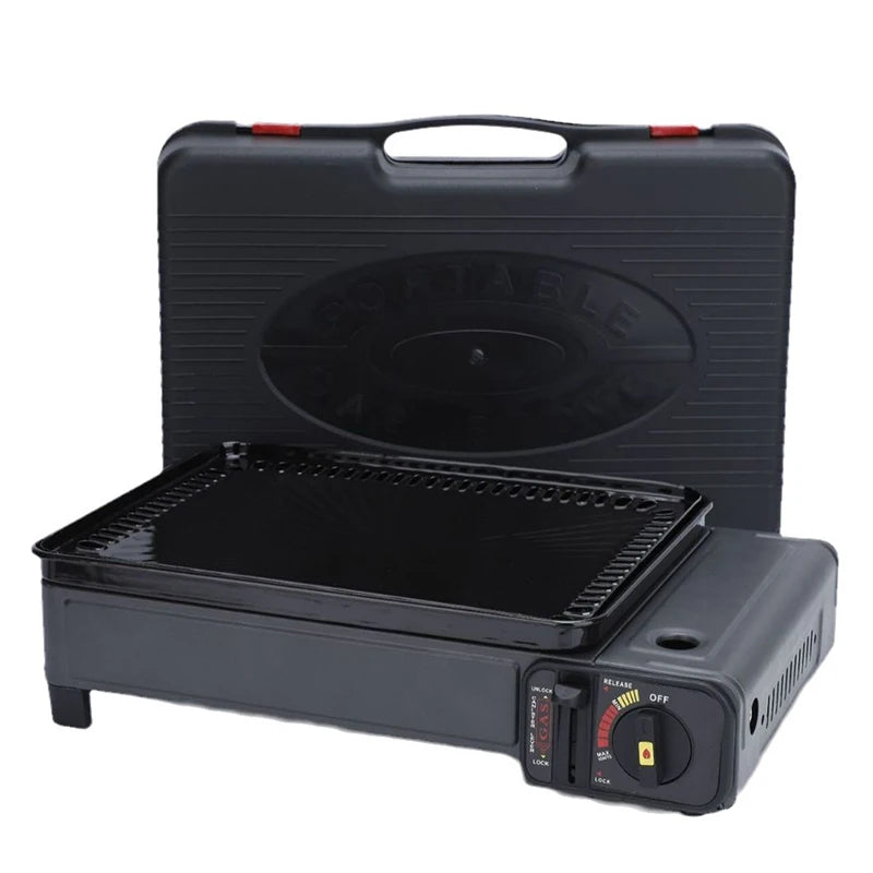 Multi-Functional Portable Cassette BBQ Grill with Mesh Baking Pan
