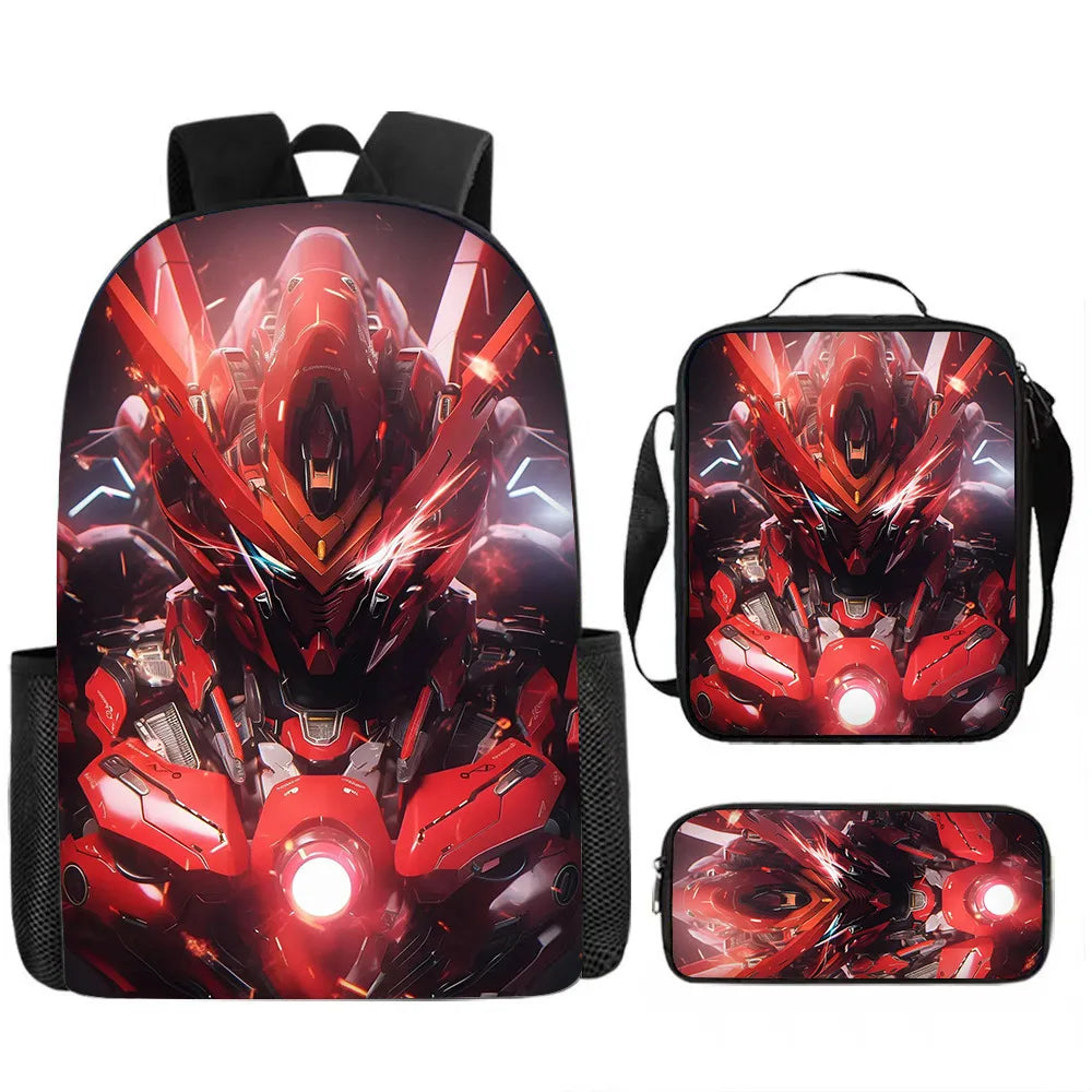 Kids' Fashion Oxford 3D Print School Backpack Set
