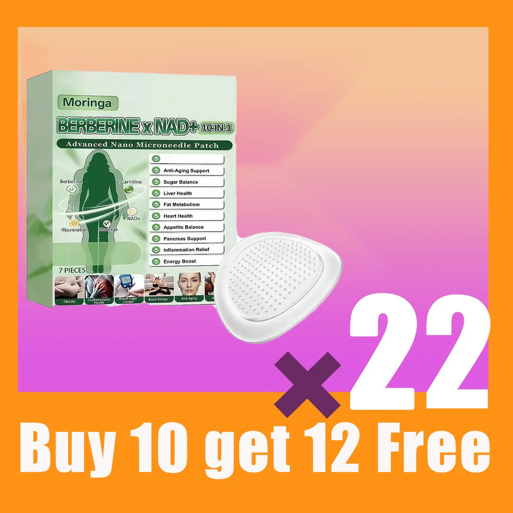 Moringa Berberine NAD+ Nano Microneedle Patch Metabolic Support