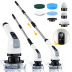 Cordless Electric Spin Scrubber with Extension Handle A11