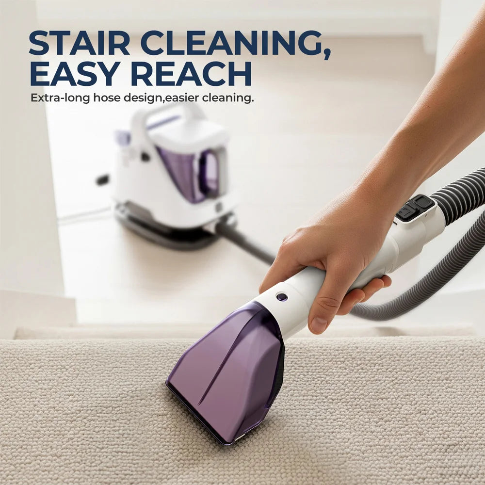 Portable Carpet and Upholstery Cleaner with Large Water Tank