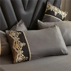 European Ice Rayon Duvet Cover and Silky Bedding Set