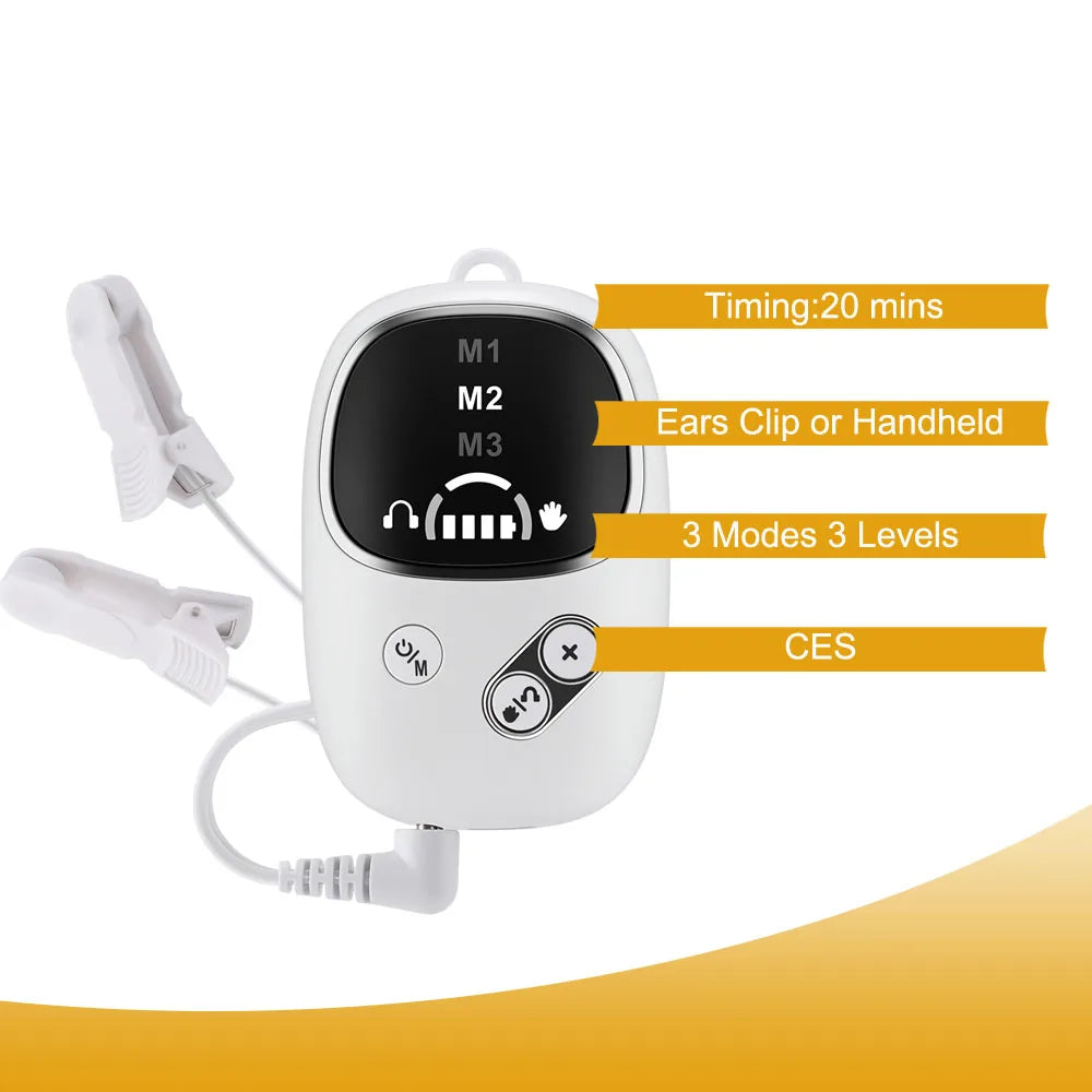 CES Microcurrent Sleep Aid Device Relieving Insomnia Ear Clip Instrument