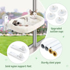 Window Cat Hammock Breathable Plush Suction Cup Foldable Pet Bed