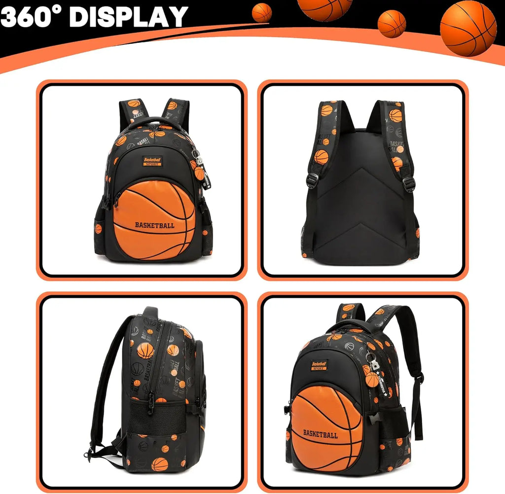 Boys' Fashionable School Backpack 3-Piece Bag Set