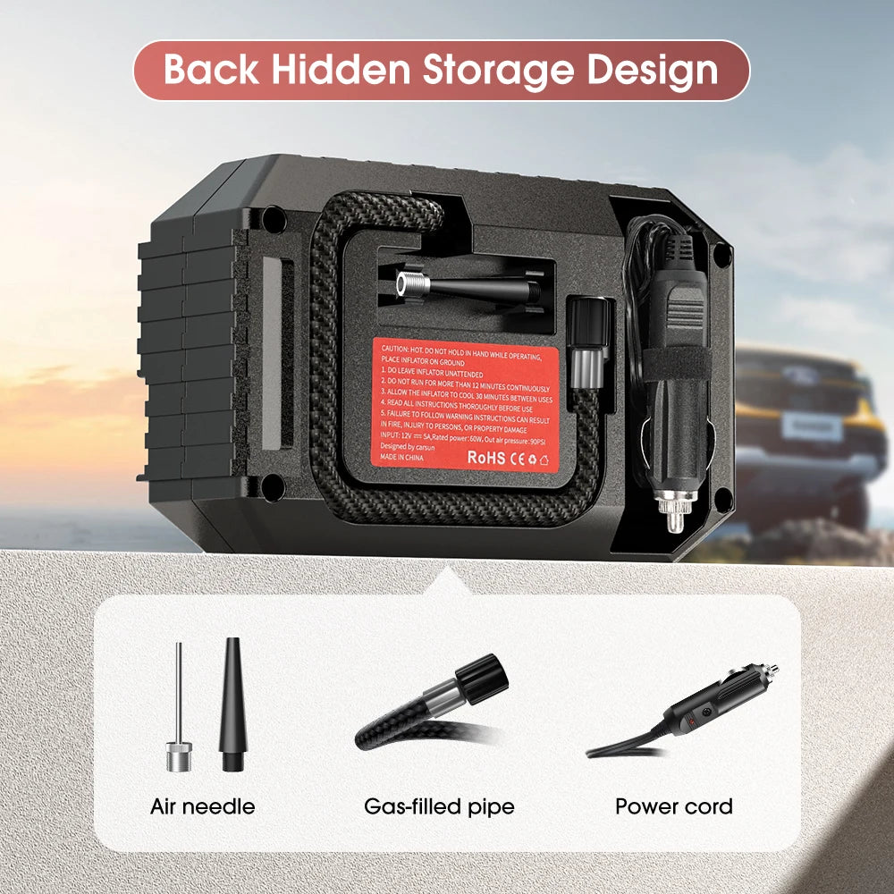Portable Electric Mini Air Compressor Tire Inflator