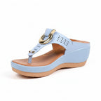 Wedge Platform Slide Sandals for Women Roman Style Summer