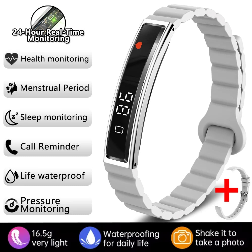 Waterproof Fitness Tracker Smart Band and Health Monitor Smartwatch