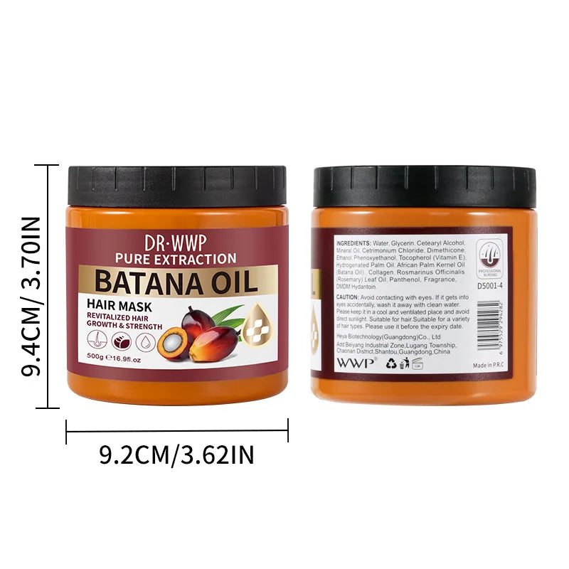 Batana Oil Shampoo and Conditioner Set Smooth Frizzy Hair 16.9 fl oz