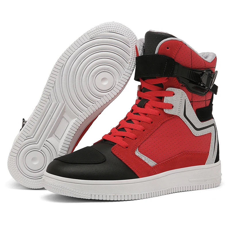 Unisex Leather Anti-Slip Urban Motocross Riding Boots