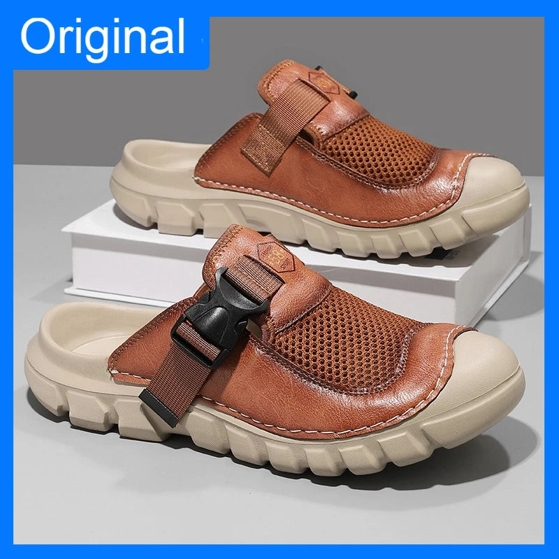 Men's Casual Mesh Sandals Anti-Slip Breathable Water Beach Shoes