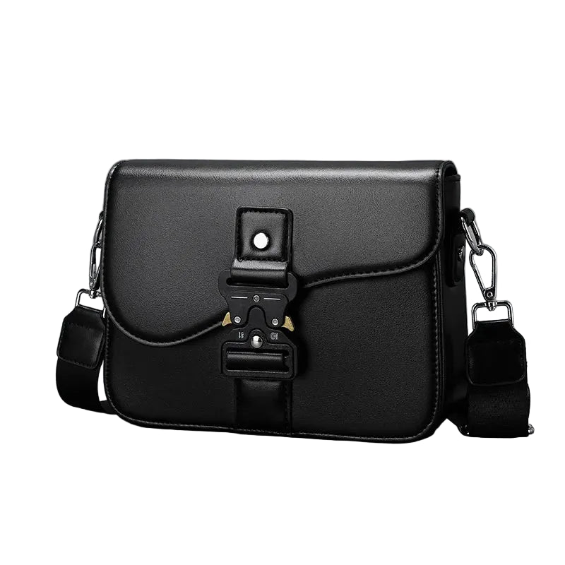 Men's Fashion PU Leather Minimalist Crossbody Messenger Bag
