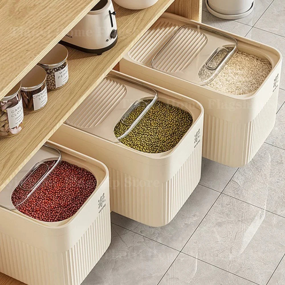 Airtight Kitchen Rice Storage Box and Dry Grain Container