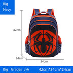 Kids' 3D Cartoon Spider Waterproof School Backpack and Pencil Case Set
