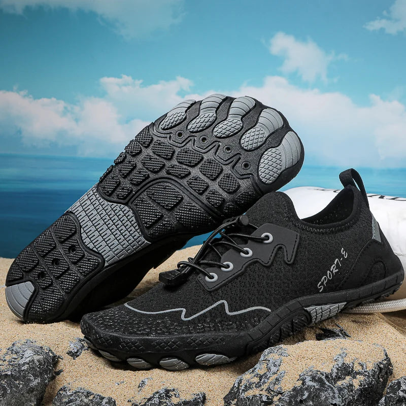Men's Quick-Dry Water Shoes Lightweight Barefoot Aqua Socks