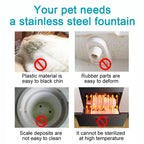 Stainless Steel Automatic Pet Water Fountain with Sensor and Filter for Cats and Dogs