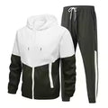 Men's Casual Hooded Jacket and Pants Tracksuit Set