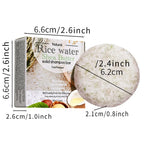 Natural Organic Solid Rice Shampoo Bar Soap 2.1 oz