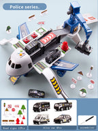 Kids' Airplane Track Toy Set with Lights and Sound