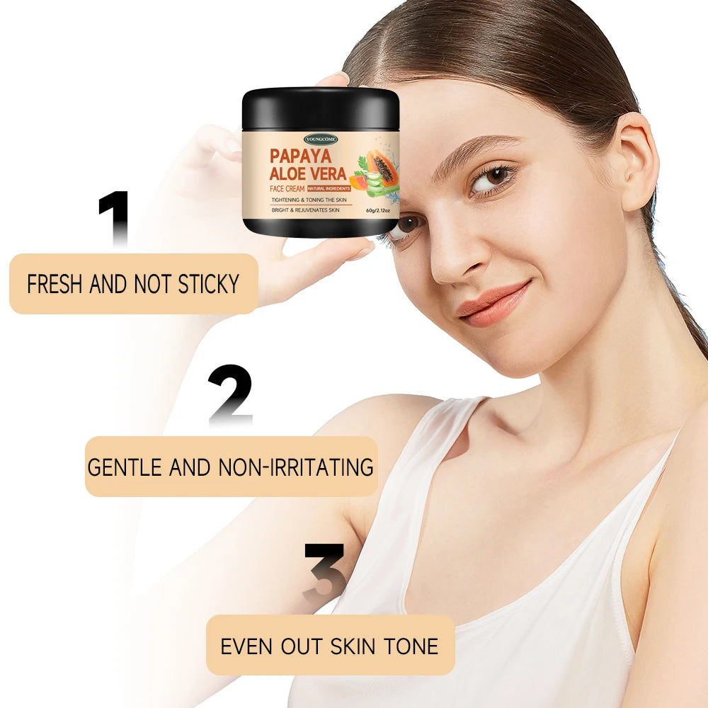 Women's Papaya Aloe Moisturizing Firming Face Cream YH0679
