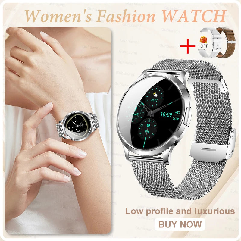 Women's Smart Watch with 1.32" AMOLED Touchscreen and Bluetooth Call