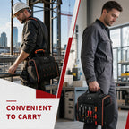 16 Inch Rolling Tool Bag with Wheels and Waterproof Storage Tote