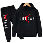 Kids' Slam Dunk Pattern Hoodie Pants Two-Piece Set