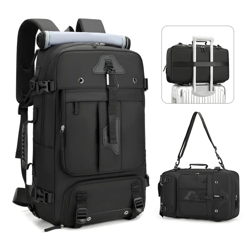 Unisex Oxford Large Capacity Outdoor Travel Crossbody Backpack