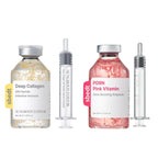 Facial Skincare Serum and Cream Set with Collagen