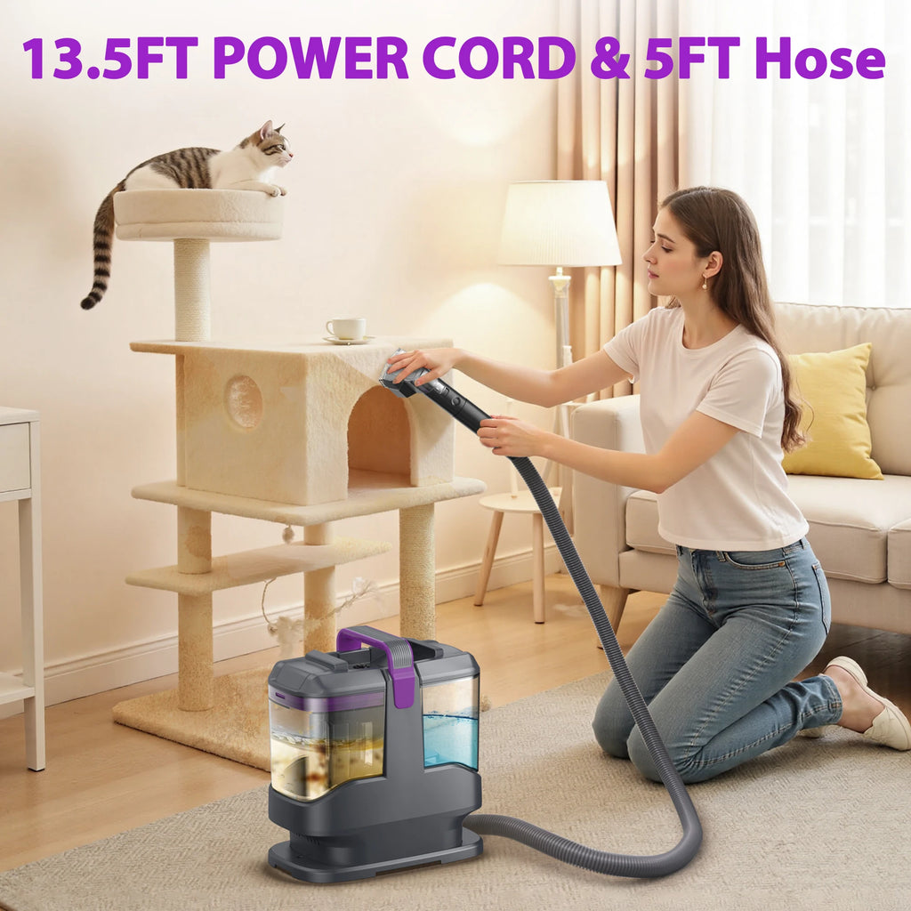 Portable Carpet and Upholstery Spot Cleaner with Wet Sprayer 450W C9