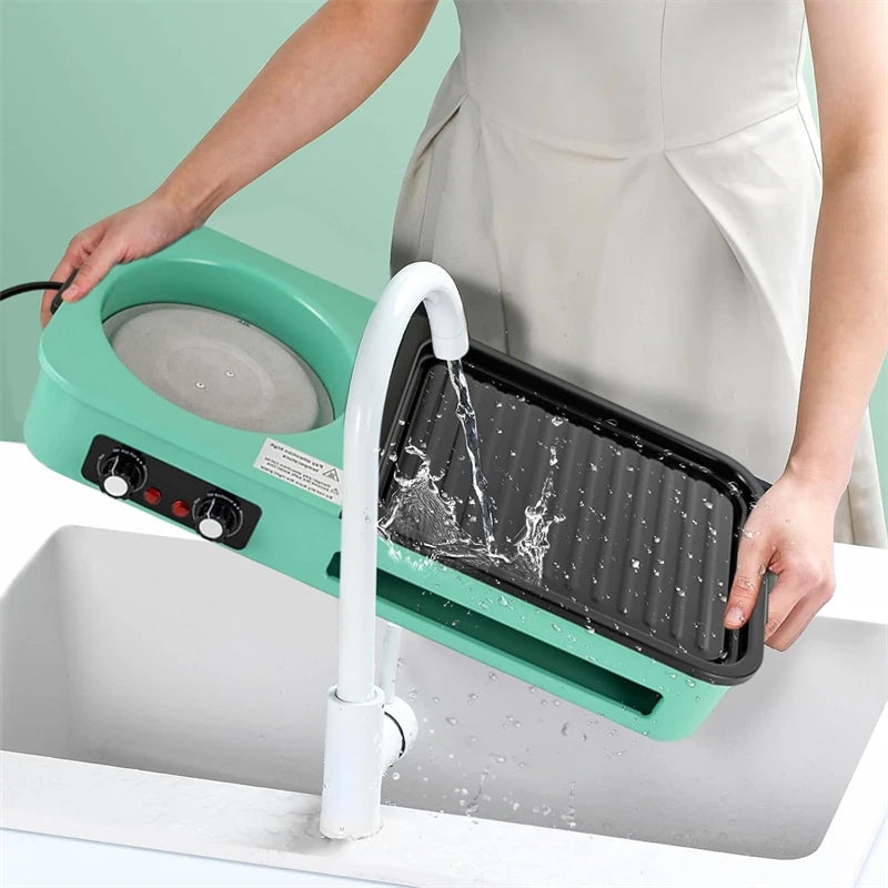 Smokeless 3 in 1 Electric Grill and Korean BBQ Hot Pot