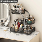 3-Tier Metal Countertop Makeup Organizer and Cosmetic Storage Shelf