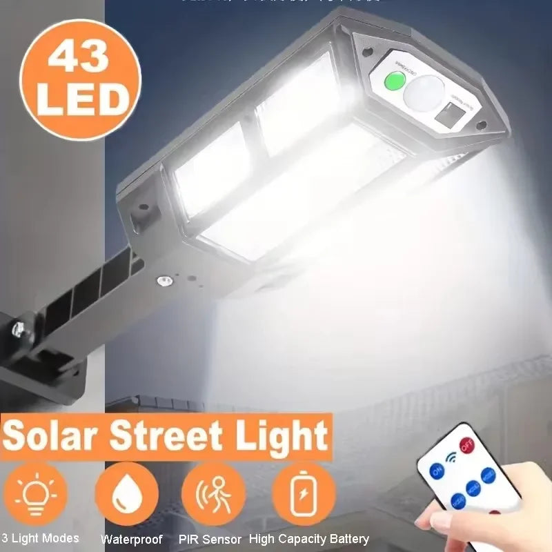 Outdoor Solar Motion Sensor Light and Waterproof LED Garden Lamp