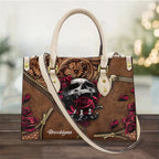 Women's Skull Pattern Faux Leather Shoulder Tote Bag