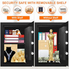 Large Keypad Home Safe and Fireproof Security Box