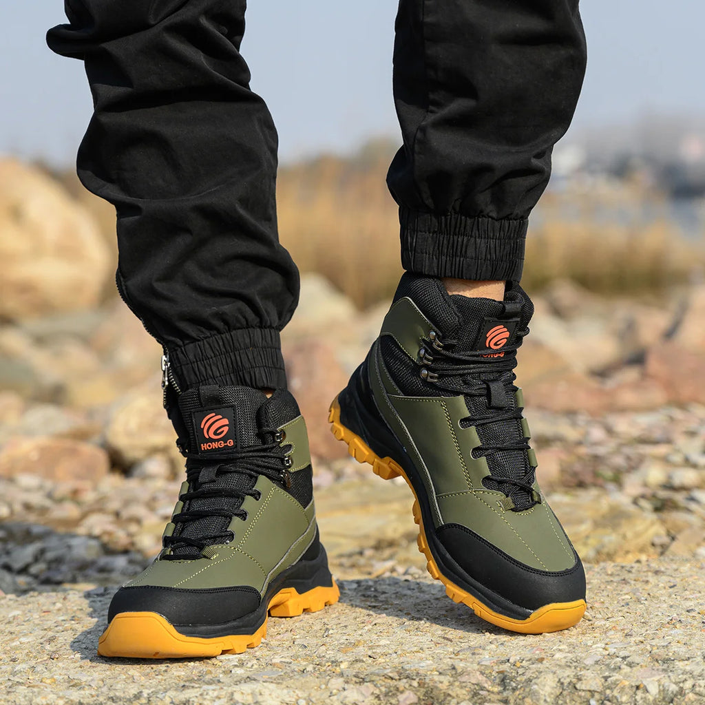 Men's Breathable Steel Toe Anti-Puncture Work Boots