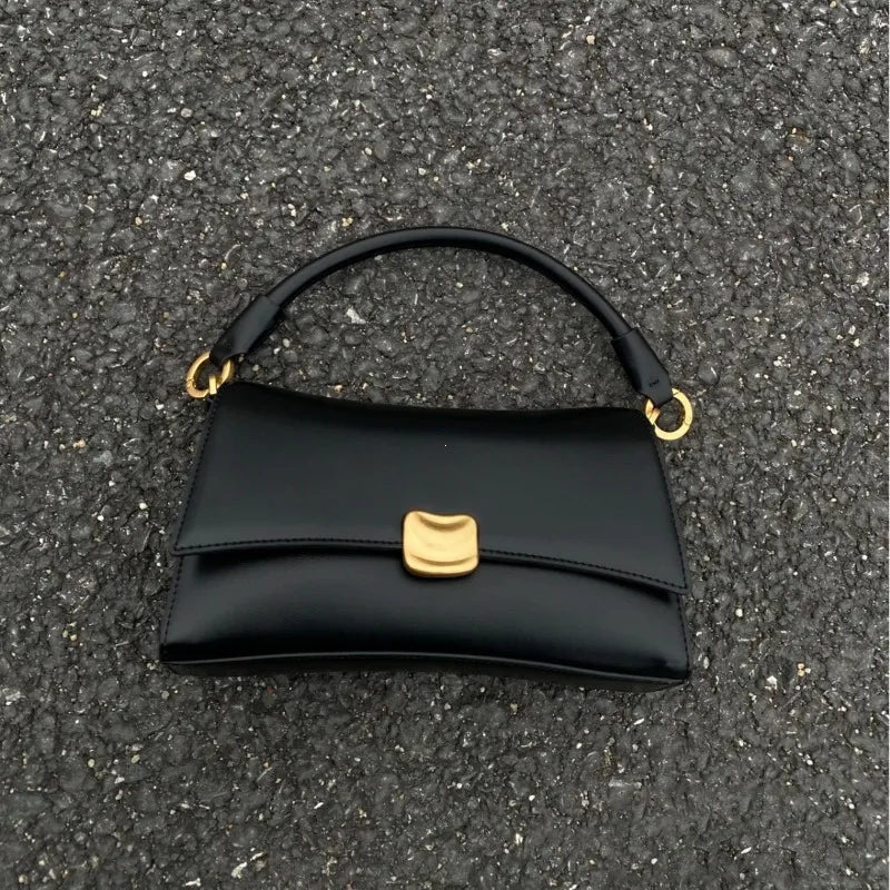 Women's Retro PU Leather Flap Shoulder Crossbody Bag