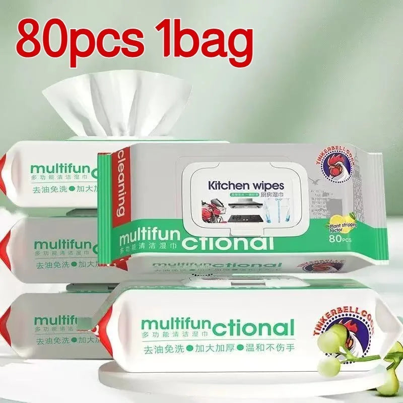 Multifunctional Heavy Duty Degreasing Wipes and Kitchen Towels