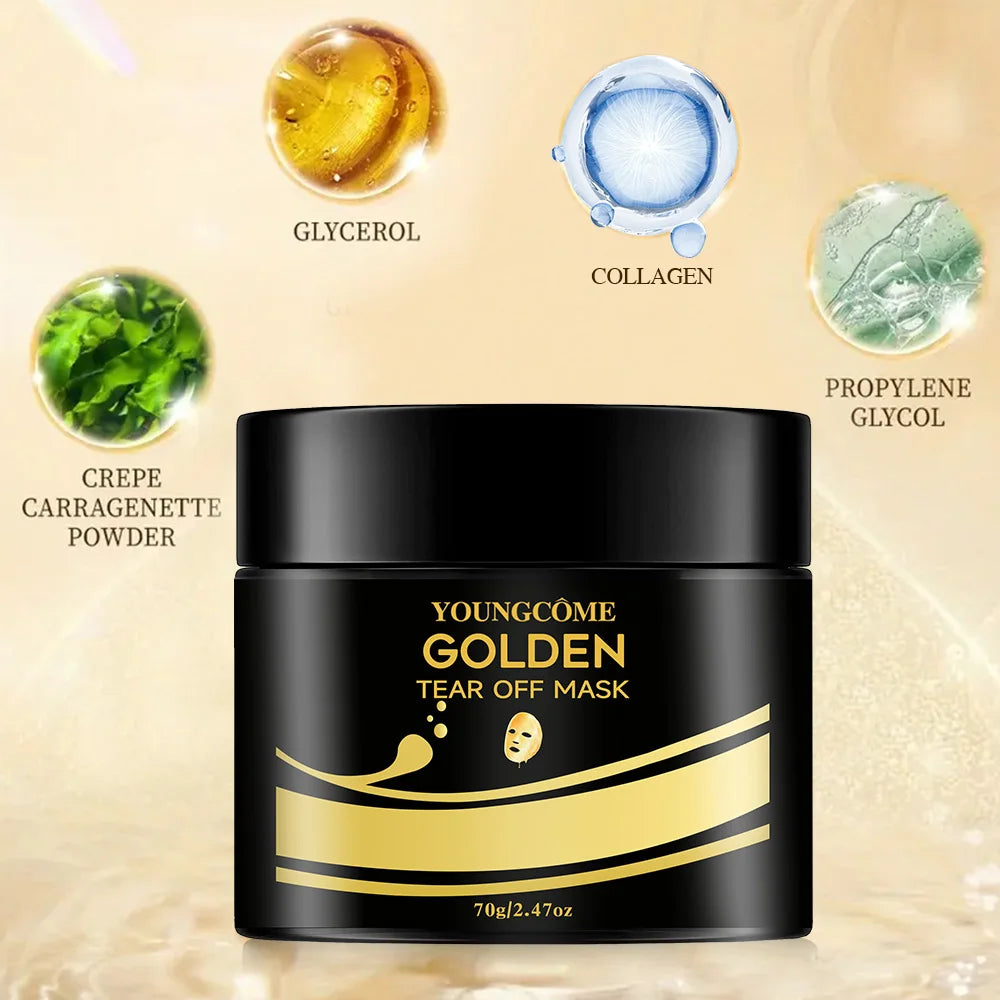 Women's 24K Gold Tear Off Deep Cleansing Peel Face Mask YH1401