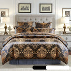 European Satin Jacquard Duvet Cover and Smooth Bedding Set