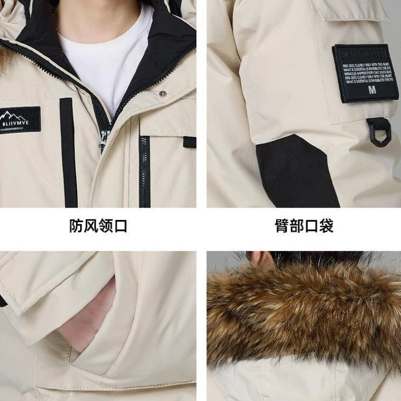 Men's Thick Warm Hooded Winter Parka Coat