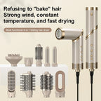 9-in-1 Hair Dryer Hot Comb Curling Iron Straightener Set