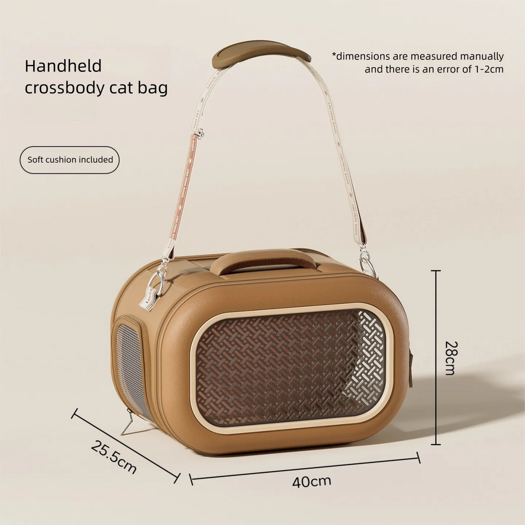 Portable Outdoor Space Cabin Crossbody Cat Carrying Bag