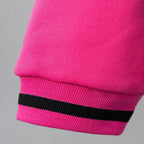 Girls' Color Block Hooded Jacket Pants Two-Piece Set WAL4094