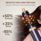 5-in-1 Hair Dryer Brush Negative Ion Air Styler Curler Set