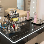 3-Tier Metal Countertop Makeup Organizer and Cosmetic Storage Shelf