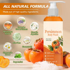 Unisex Persimmon Deodorizing Cleansing Soap Bar and Body Wash